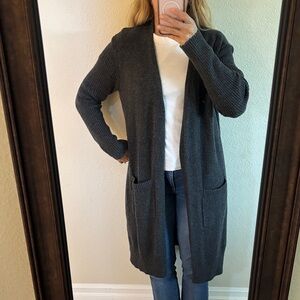 Calvin Klein Jeans Charcoal Open Cardigan